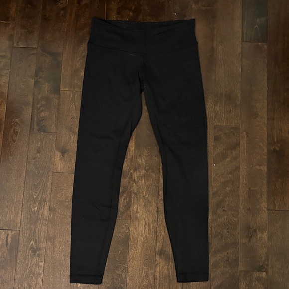 lululemon Black Mid-Rise Leggings Size 8 - Picture 1 of 3